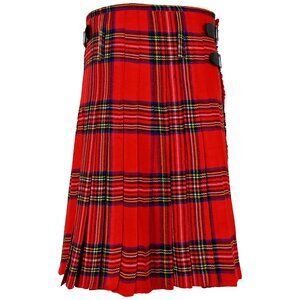 Men’s Authentic Red Tartan Kilt Scottish Highland Festival